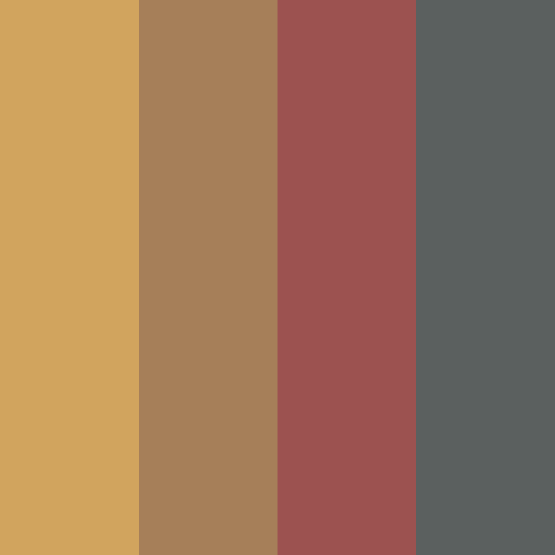 Download vintage sunset color palette PNG image (square)