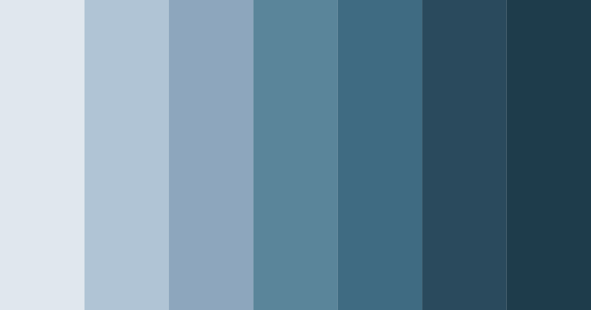 Download blue winter color palette PNG image (landscape)