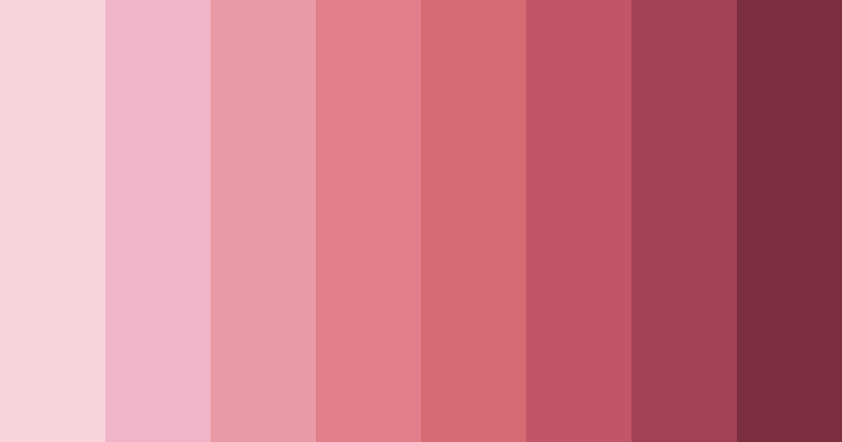 Download muted pink shades color palette PNG image (landscape)