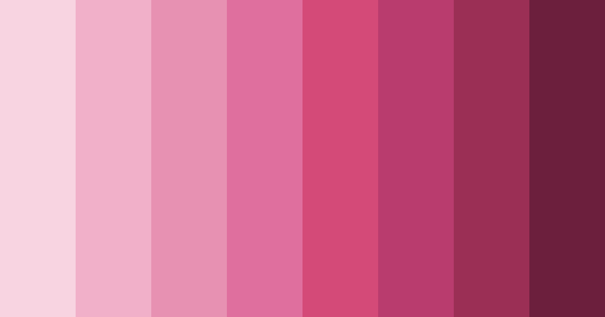 Download muted pink shades color palette PNG image (landscape)