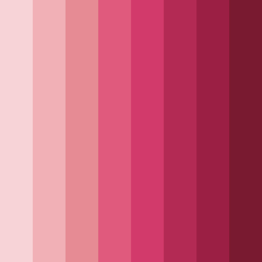 Download soft pink shades color palette PNG image (square)