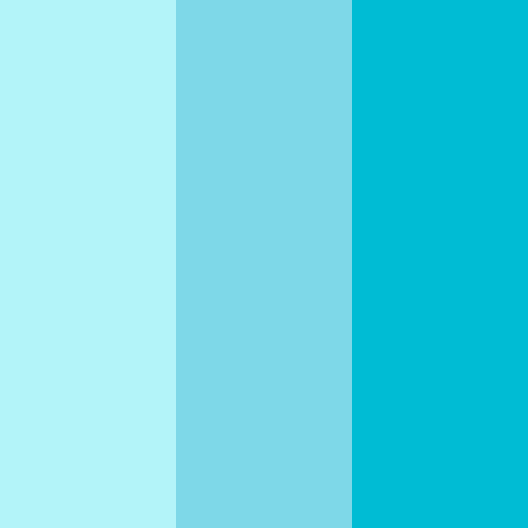 Download bright blue color palette PNG image (square)