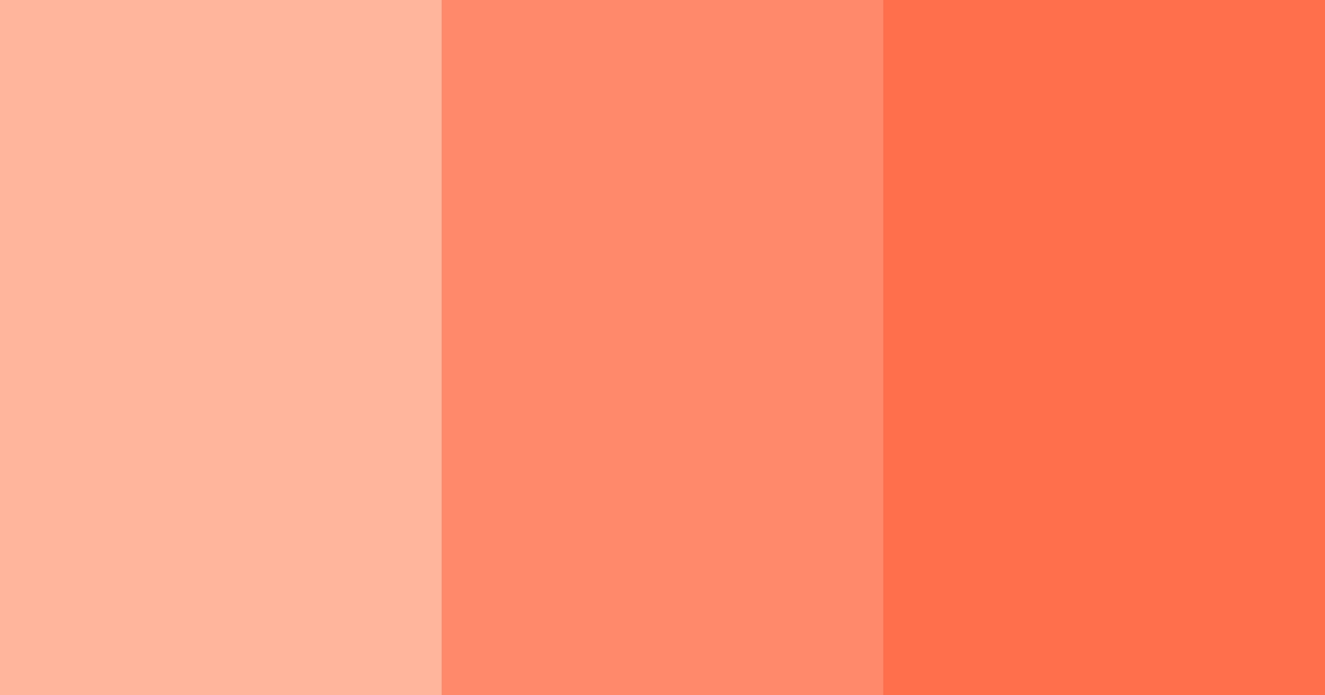 Download warm coral color palette PNG image (landscape)