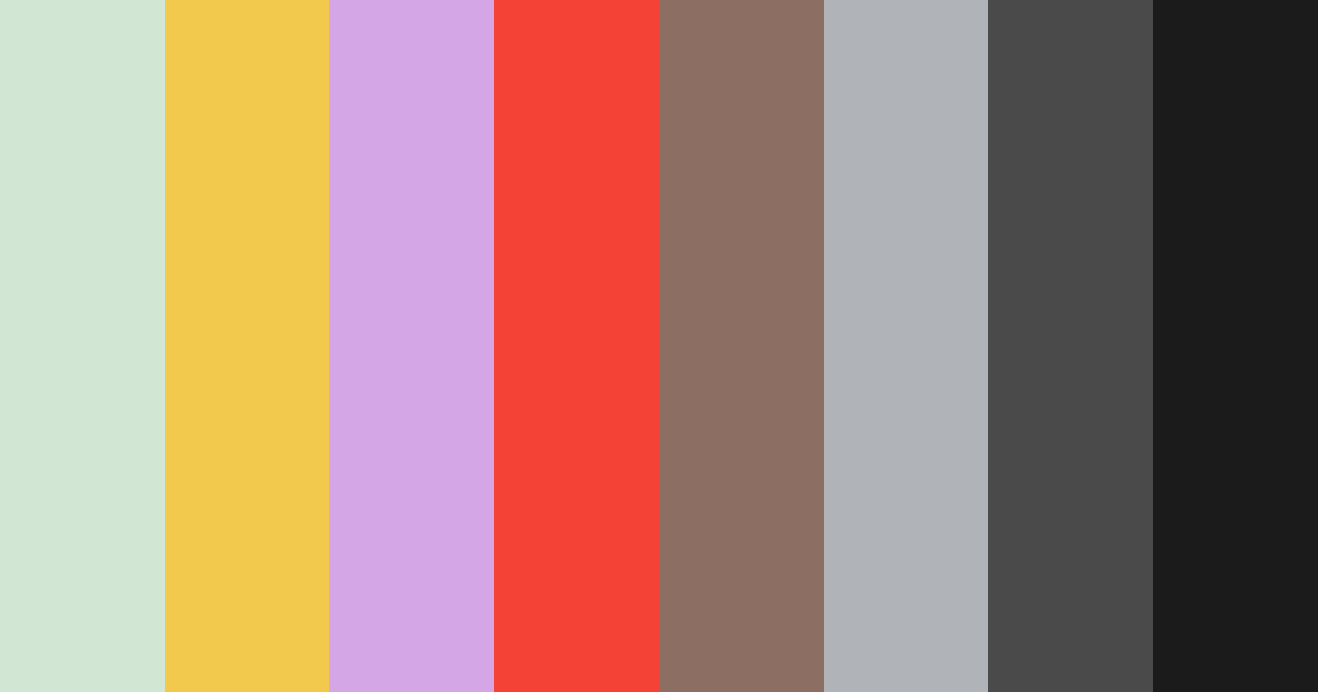 Download vibrant garden color palette PNG image (landscape)