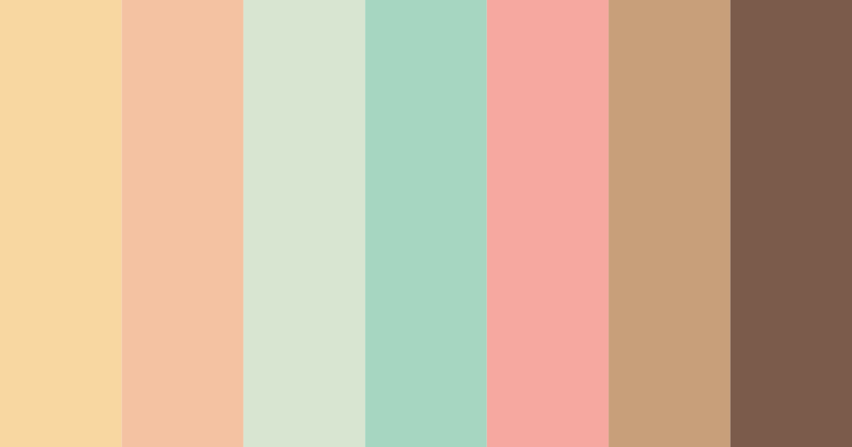 Download summer garden bliss color palette PNG image (landscape)