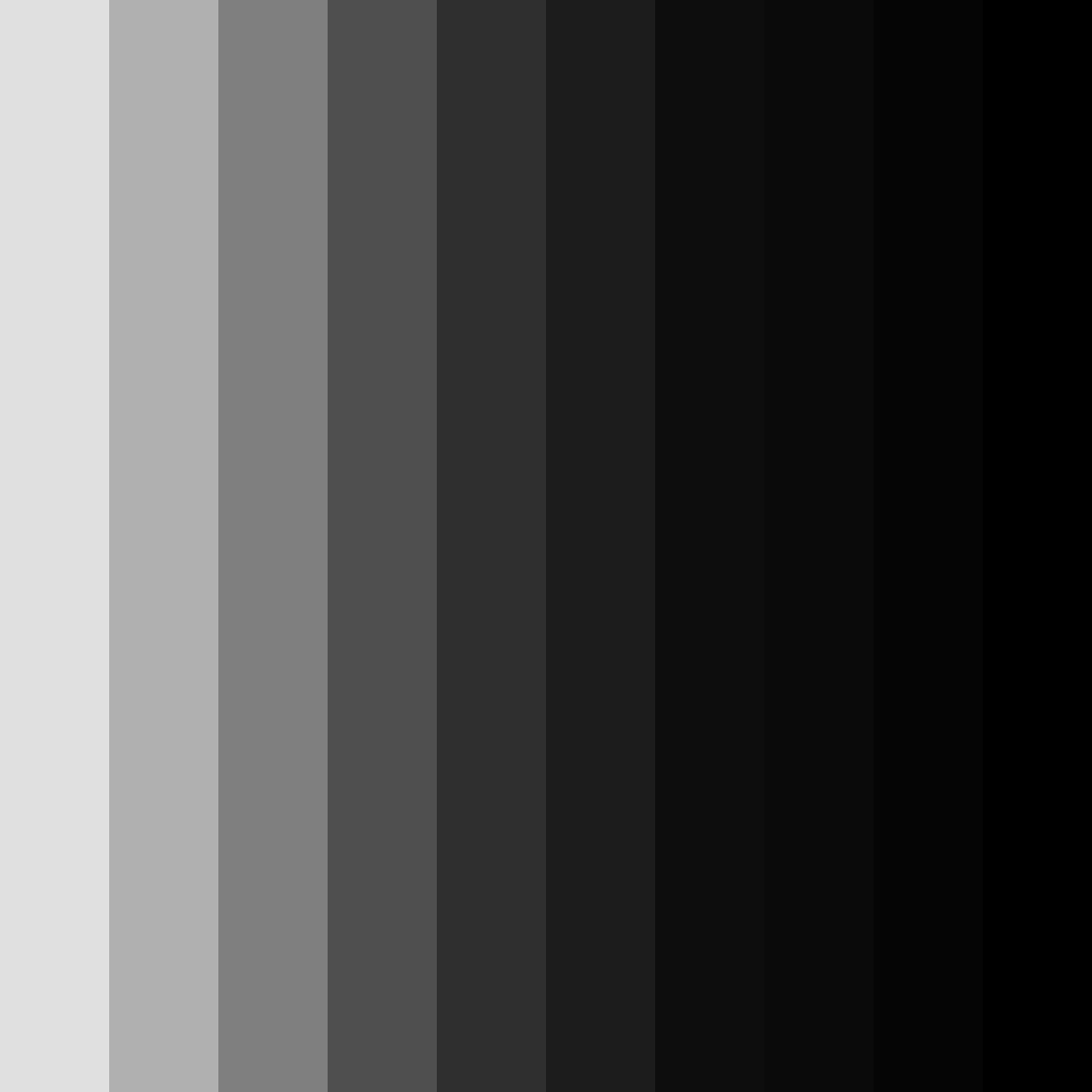 Download shades of graphite color palette PNG image (square)