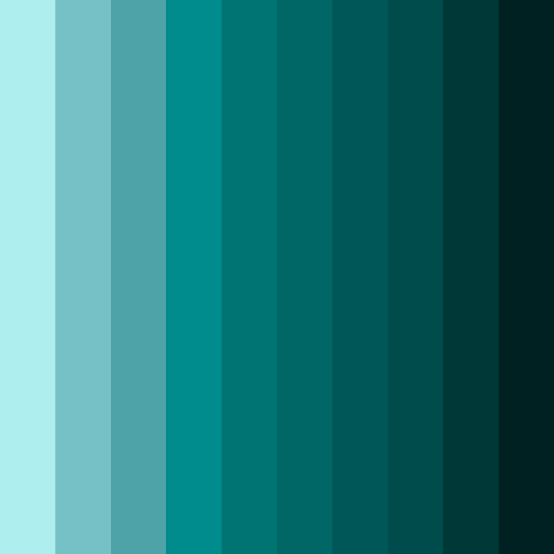 Download teal eyes color palette PNG image (square)