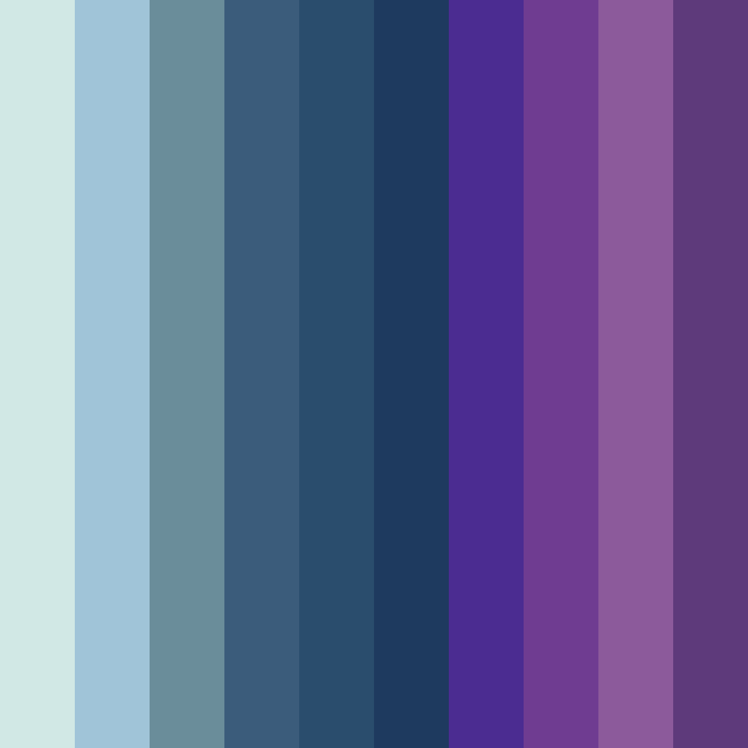 Download deep blue night color palette PNG image (square)