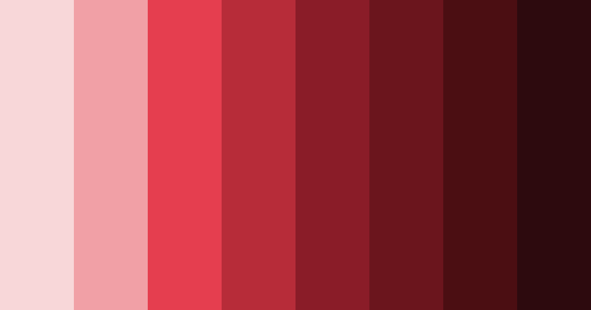 Download crimson elegance color palette PNG image (landscape)