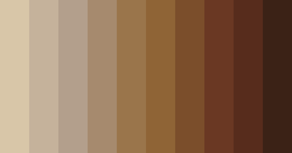 Download brown wood color palette PNG image (landscape)