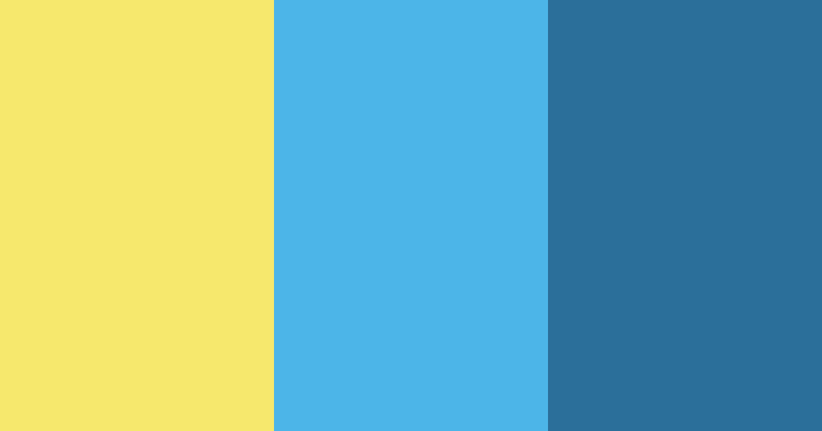 Download sunny azure harmony color palette PNG image (landscape)