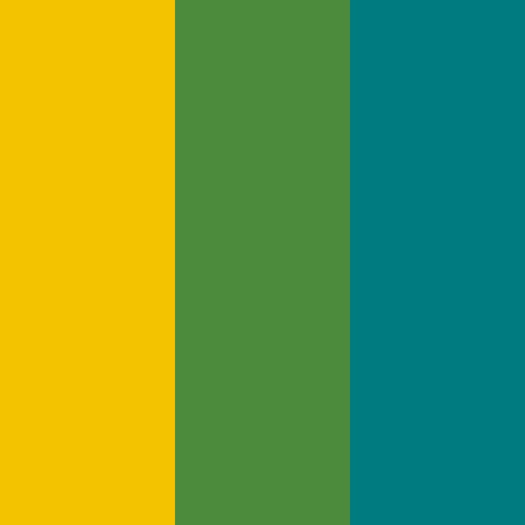 Download amber green turquoise color palette PNG image (square)