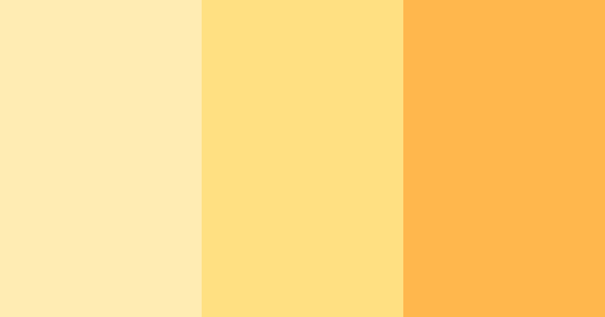 Download sunny yellow color palette PNG image (landscape)