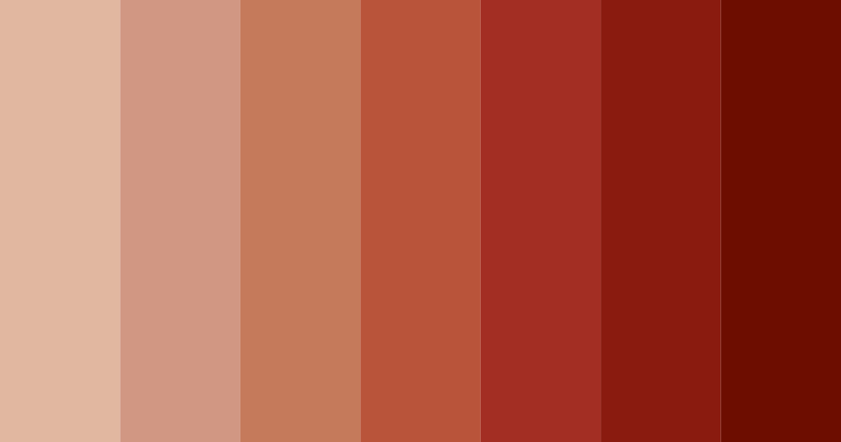 Download cedar red color palette PNG image (landscape)