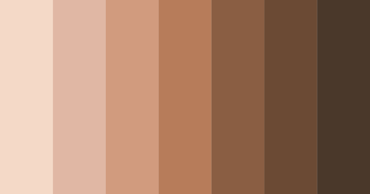 Download brown cedar wood color palette PNG image (landscape)