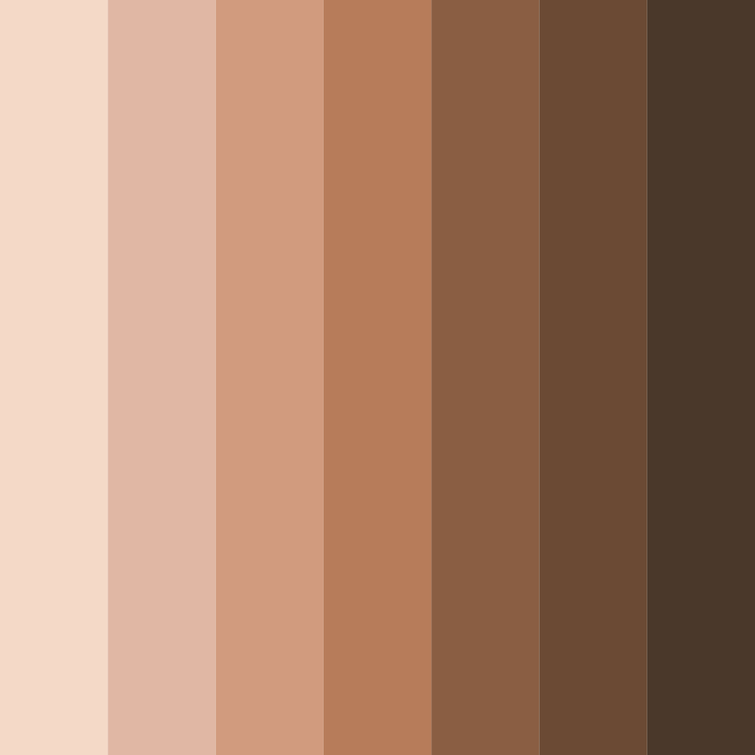 Download brown cedar wood color palette PNG image (square)