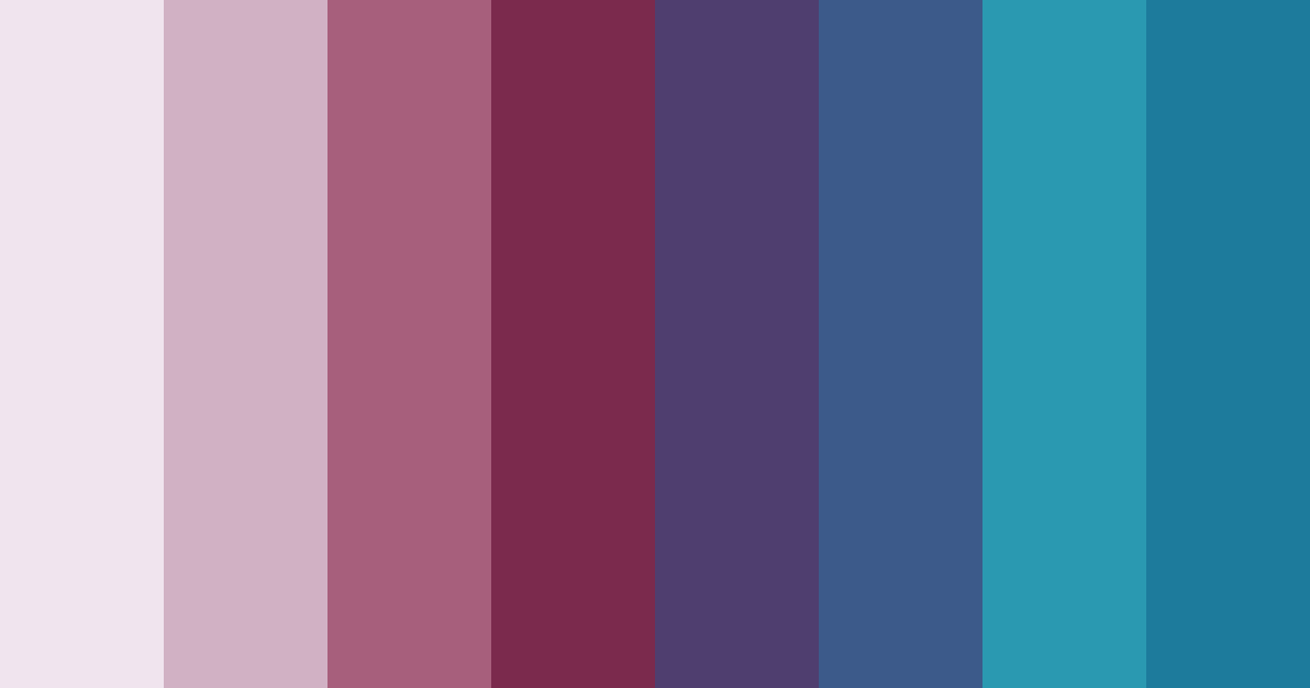 Download crimson tides and azure dreams color palette PNG image (landscape)