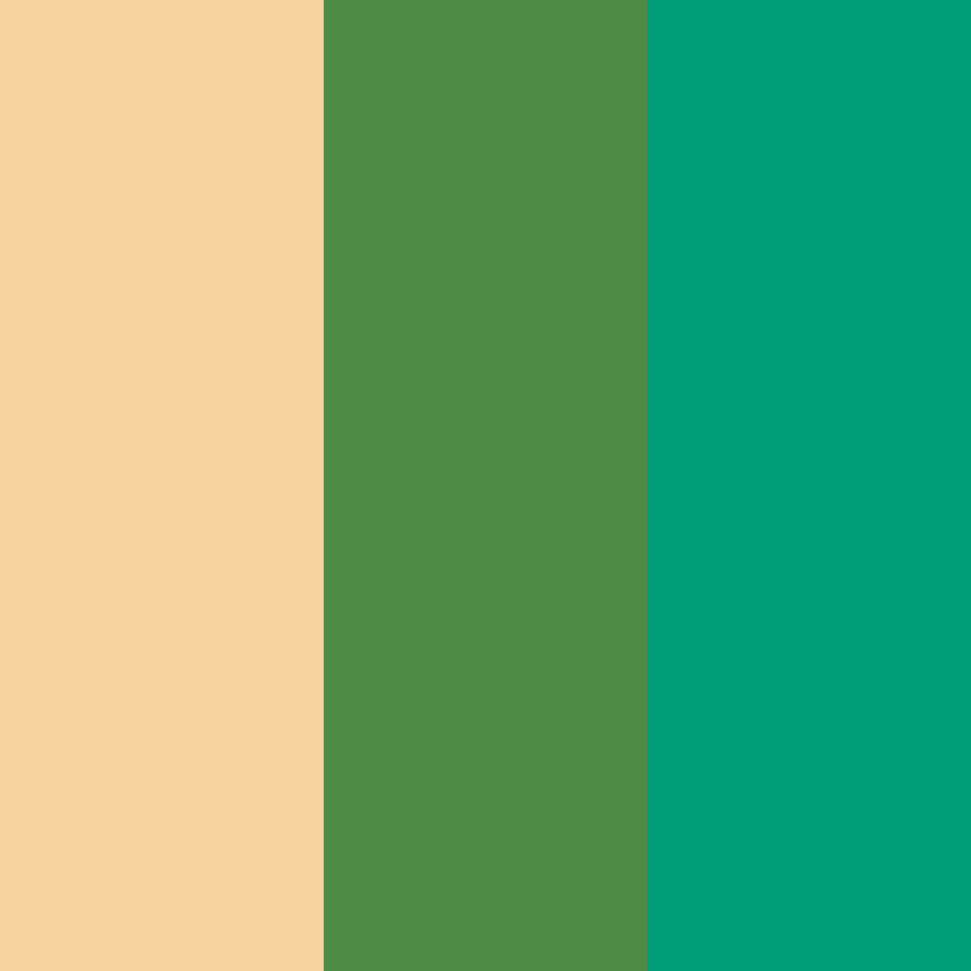 Download amber green blue color palette PNG image (square)