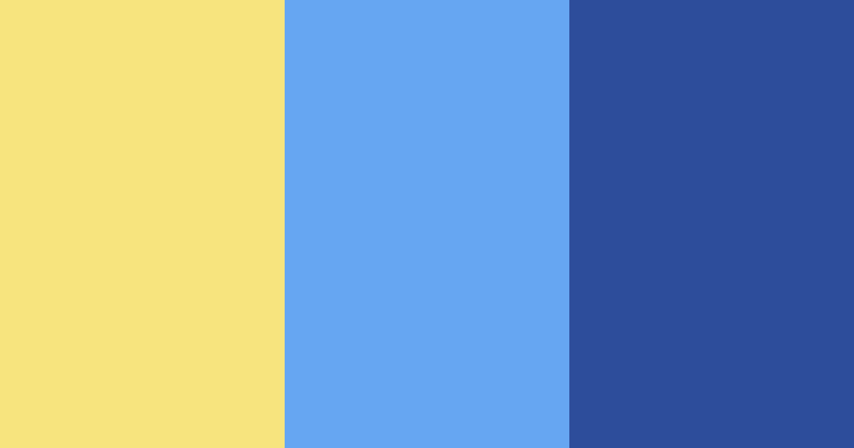 Download blue and yellow contrast color palette PNG image (landscape)