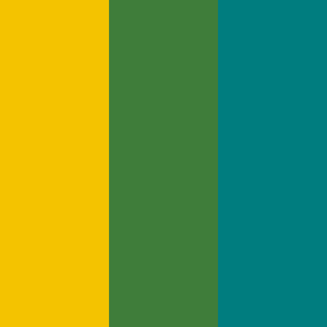 Download amber green turquoise color palette PNG image (square)
