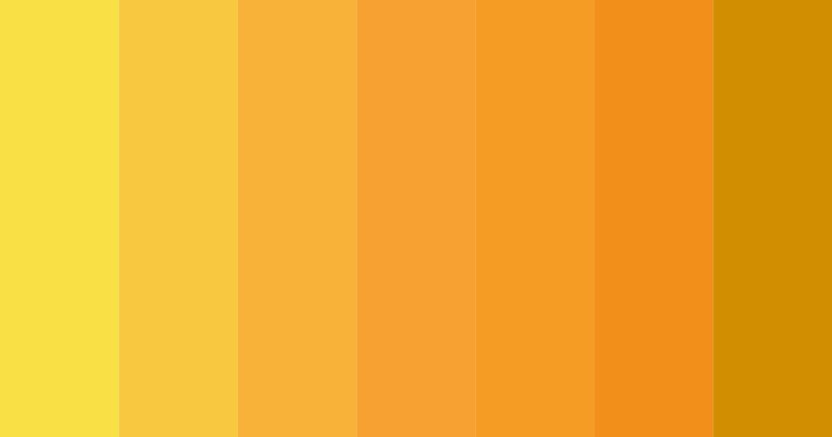 Download mustard sunshine color palette PNG image (landscape)