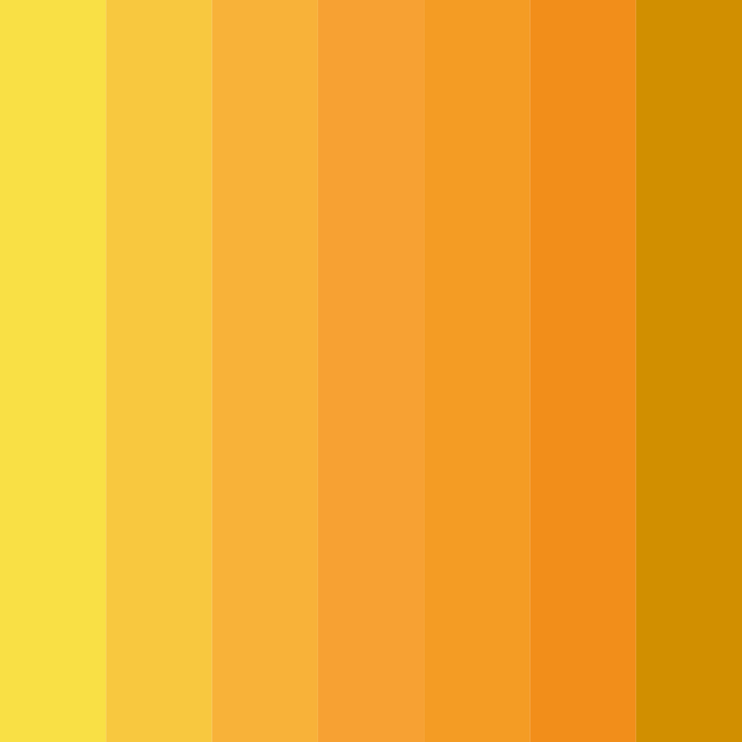 Download mustard sunshine color palette PNG image (square)