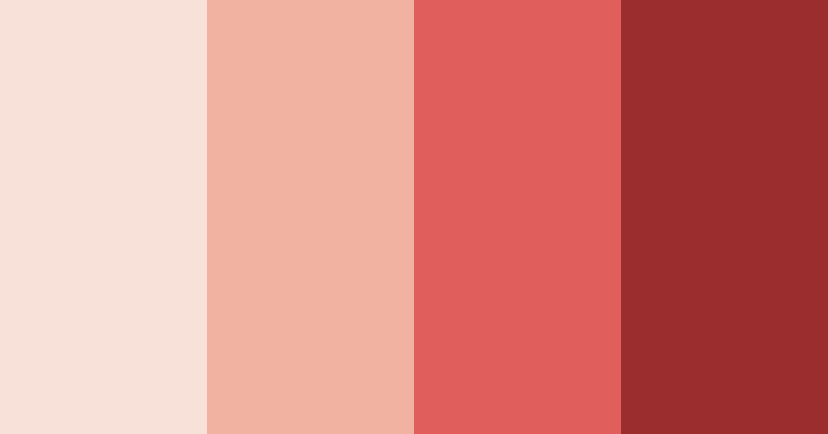 Download blushing crimson color palette PNG image (landscape)