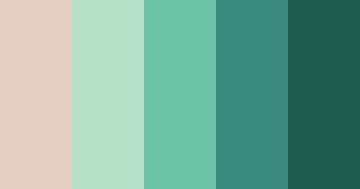 Download teal tortuga color palette PNG image (landscape)