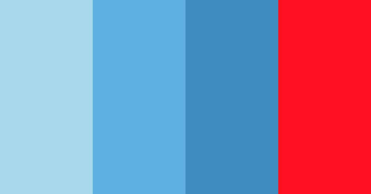 Download bright blue red color palette PNG image (landscape)