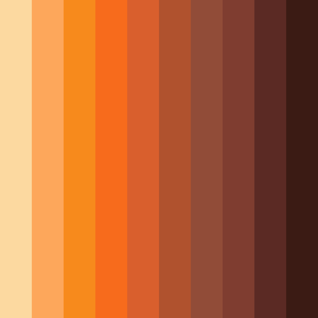 Download tangerine tango color palette PNG image (square)