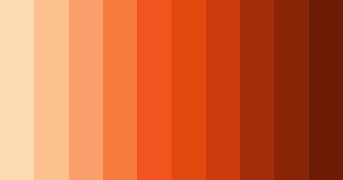 Download ginger sunset color palette PNG image (landscape)