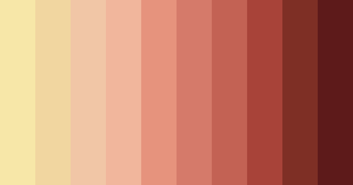 Download warm ember glow color palette PNG image (landscape)