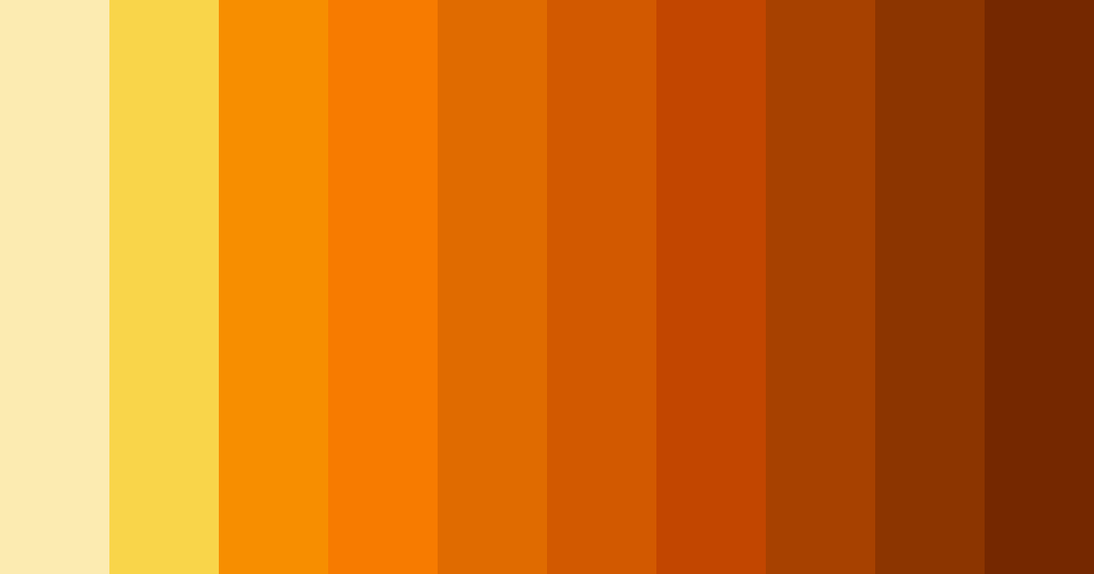 Download golden ember glow color palette PNG image (landscape)