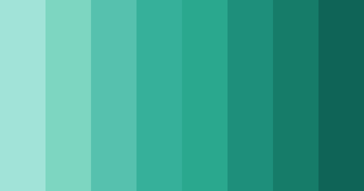 Download light water green color palette PNG image (landscape)