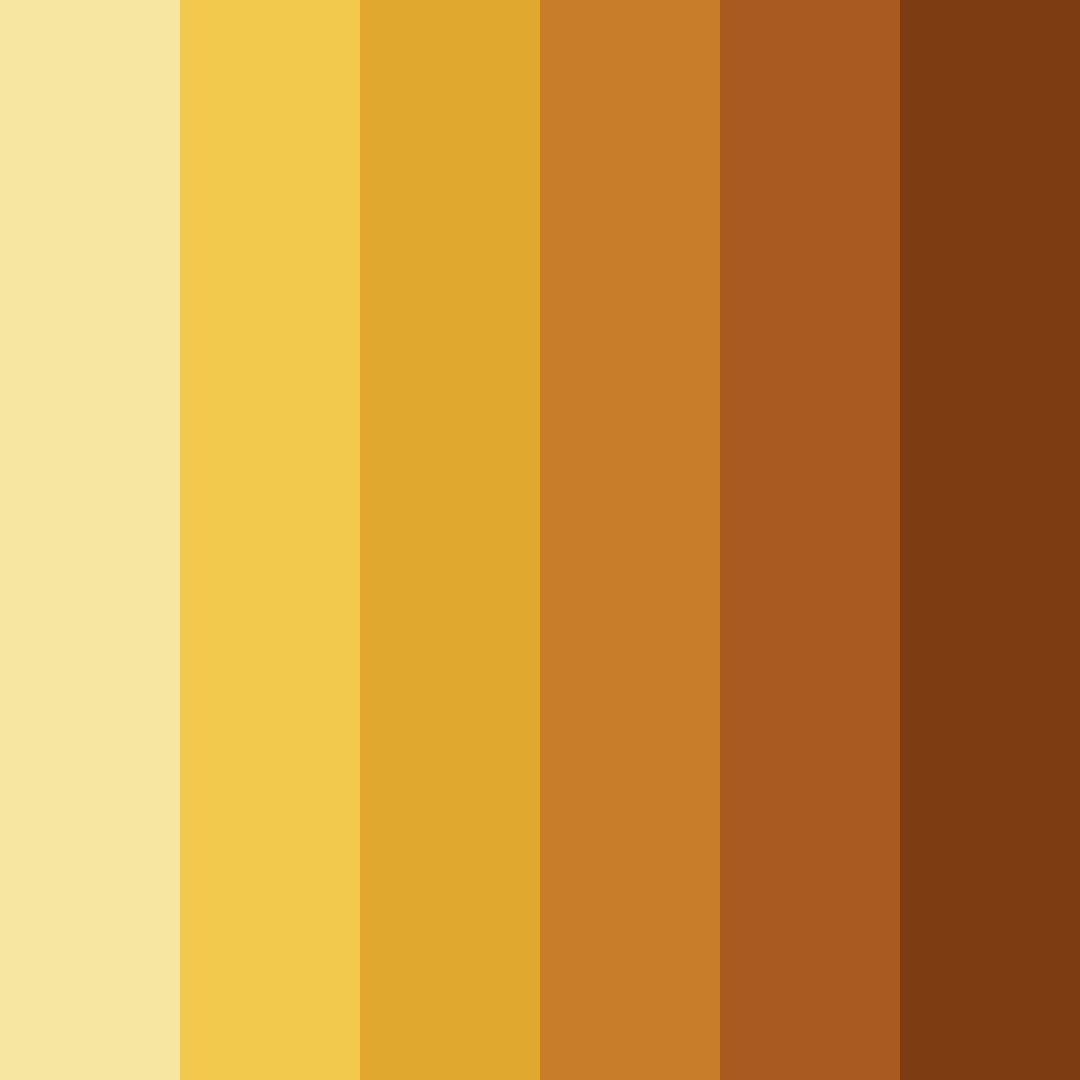 Download golden nectar color palette PNG image (square)