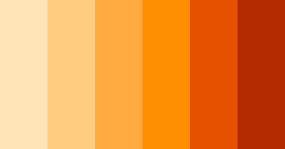 Download orange feast color palette PNG image (landscape)