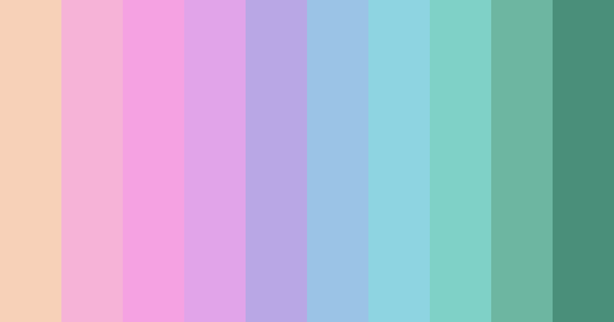 Download pastel pink color palette PNG image (landscape)