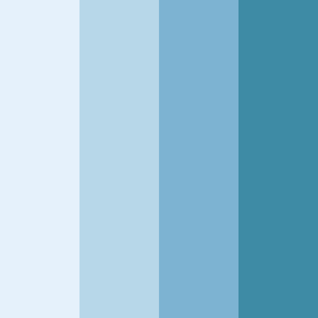 Download serene sky tones color palette PNG image (square)