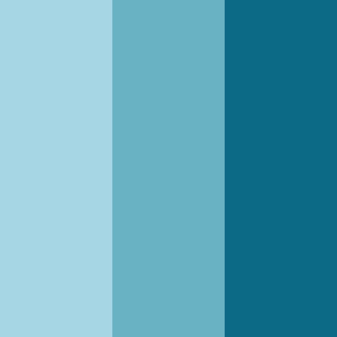Download shades of teal color palette PNG image (square)