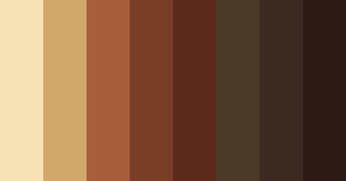 Download autumn brown color palette PNG image (landscape)