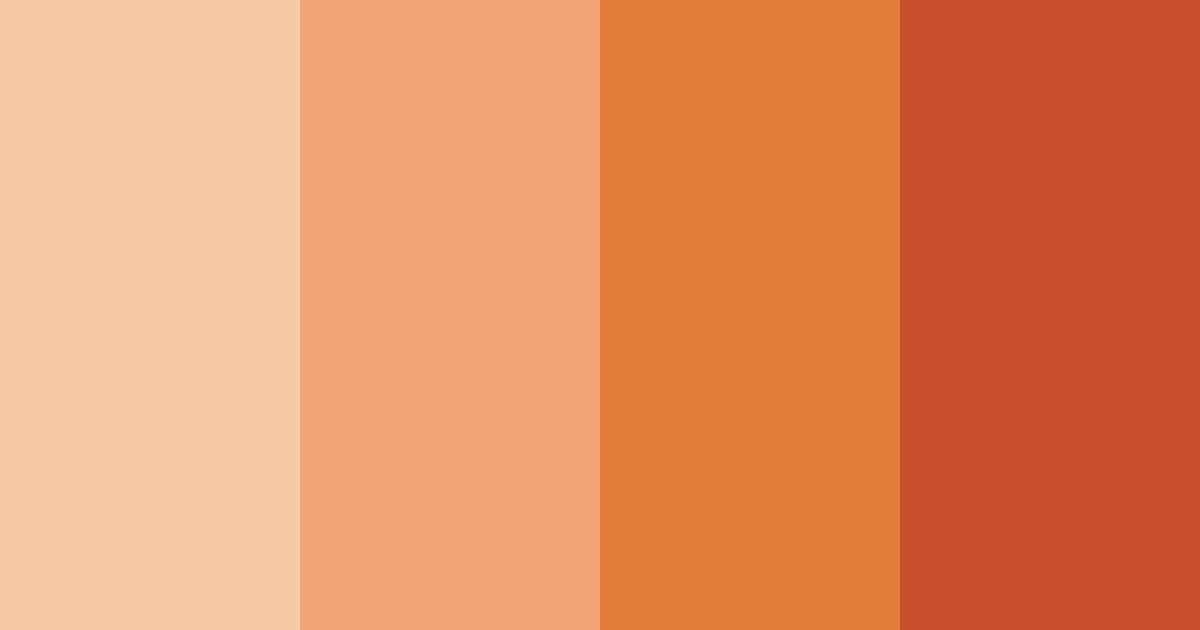 Download orange square color palette PNG image (landscape)