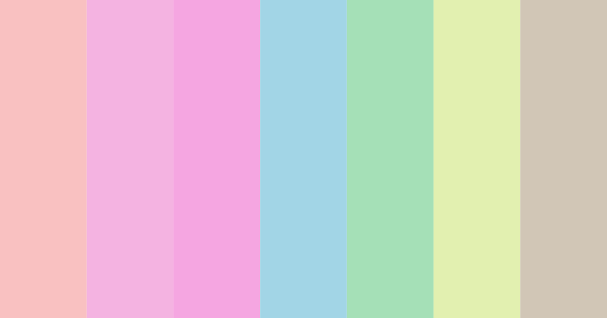 Download pastel pink color palette PNG image (landscape)