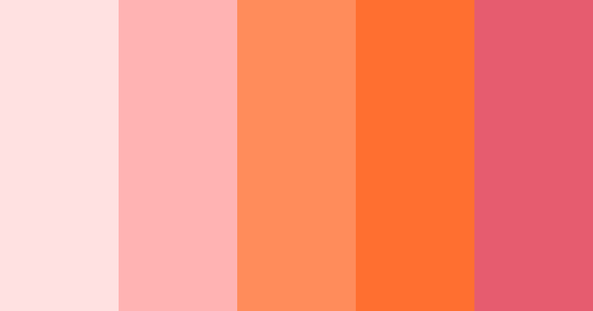 Download peachy pink color palette PNG image (landscape)