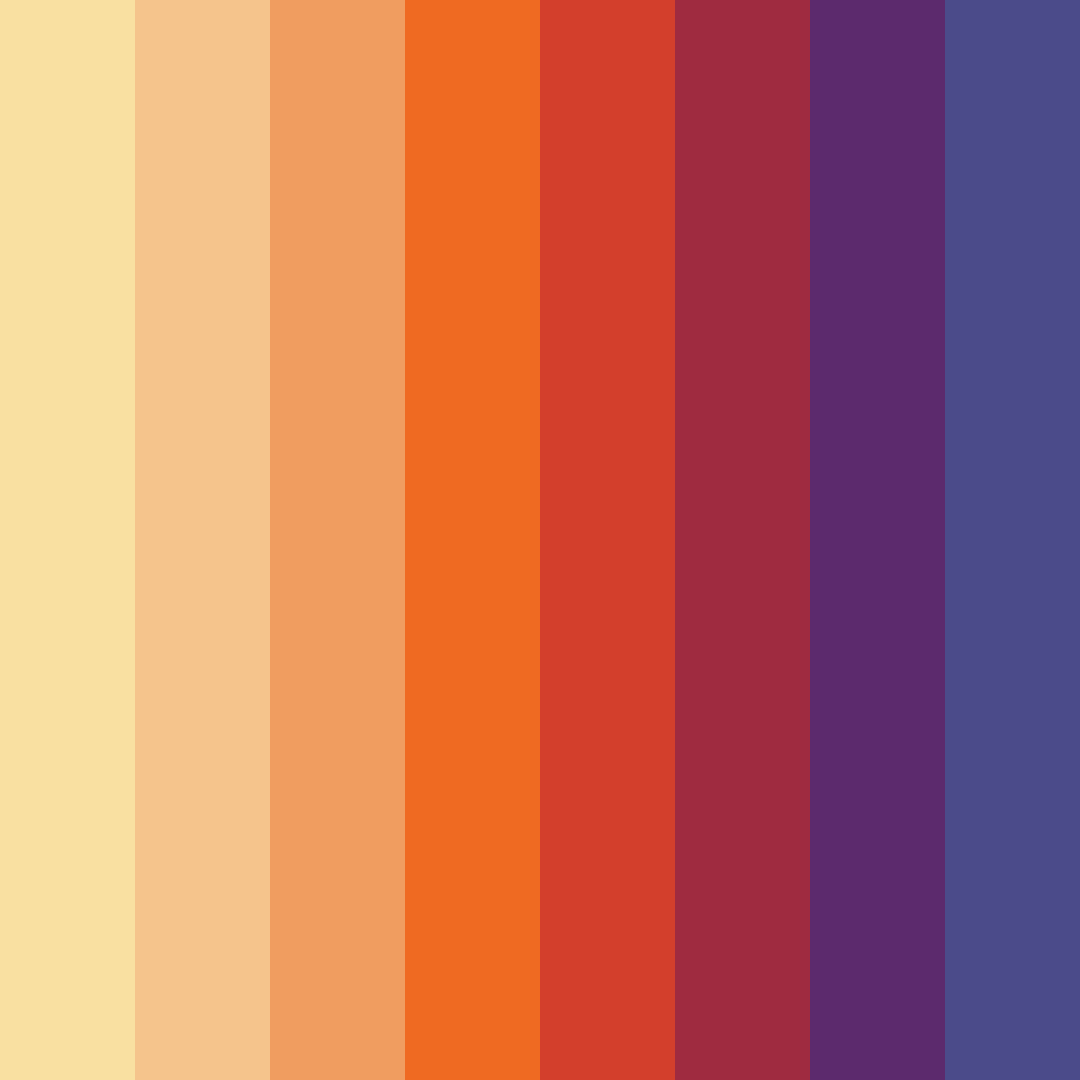 Download vibrant harmony color palette PNG image (square)