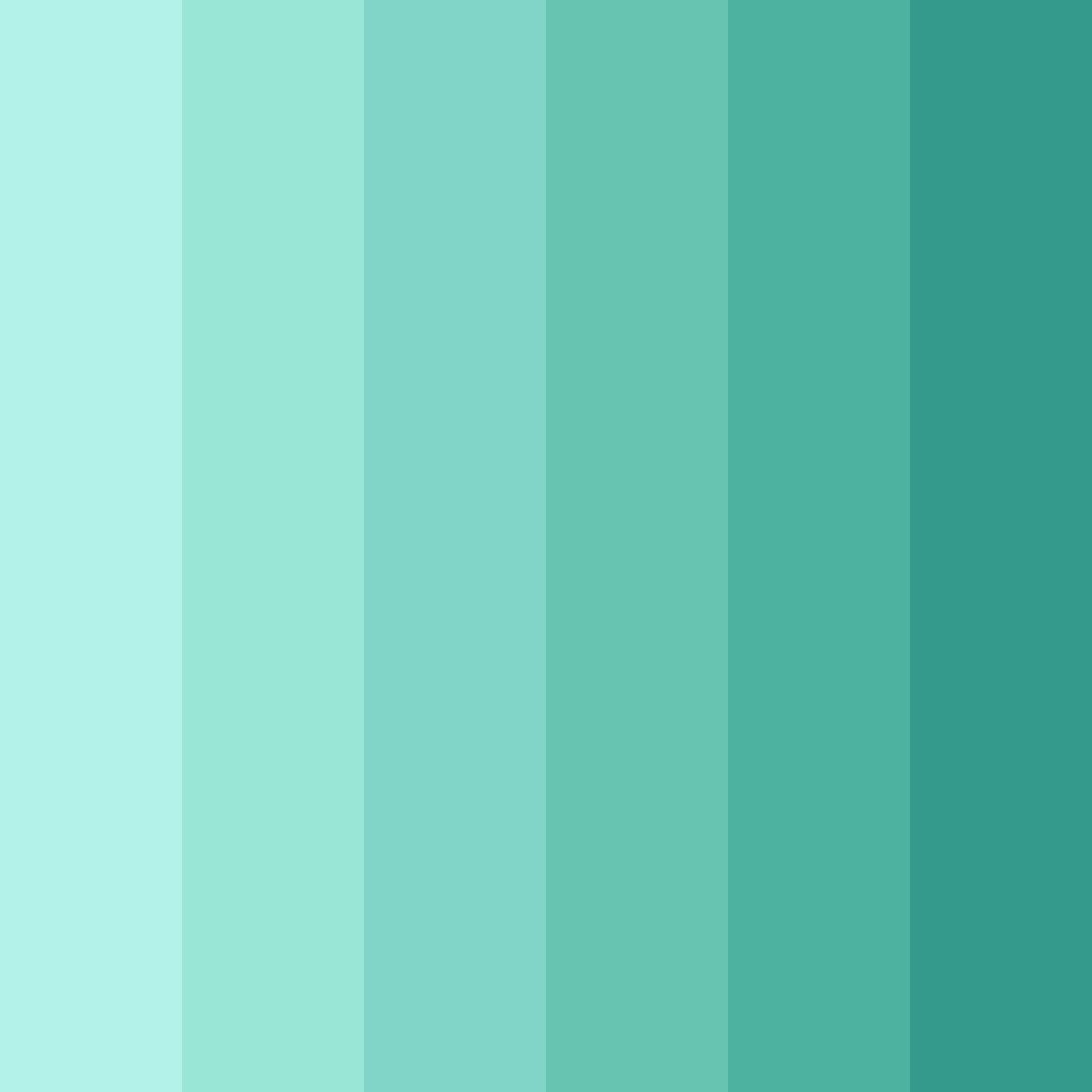 Download minty fresh green color palette PNG image (square)