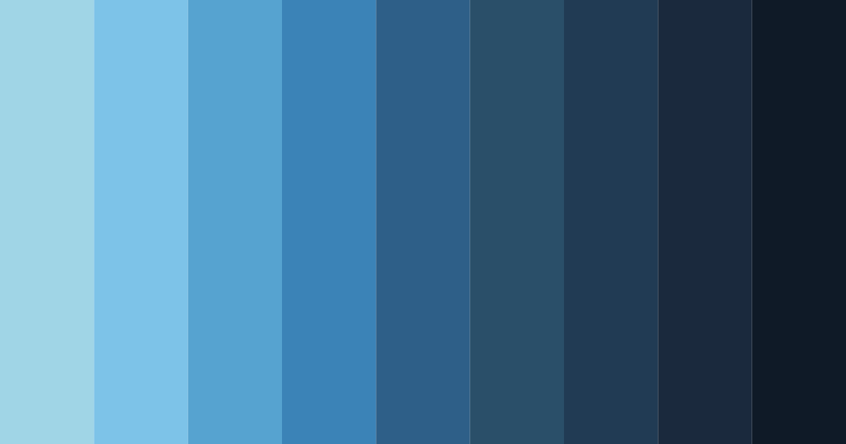Download sky blue shades color palette PNG image (landscape)