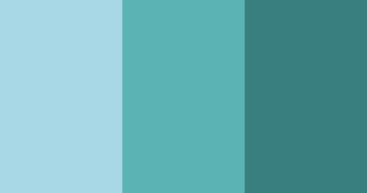 Download teal forest color palette PNG image (landscape)