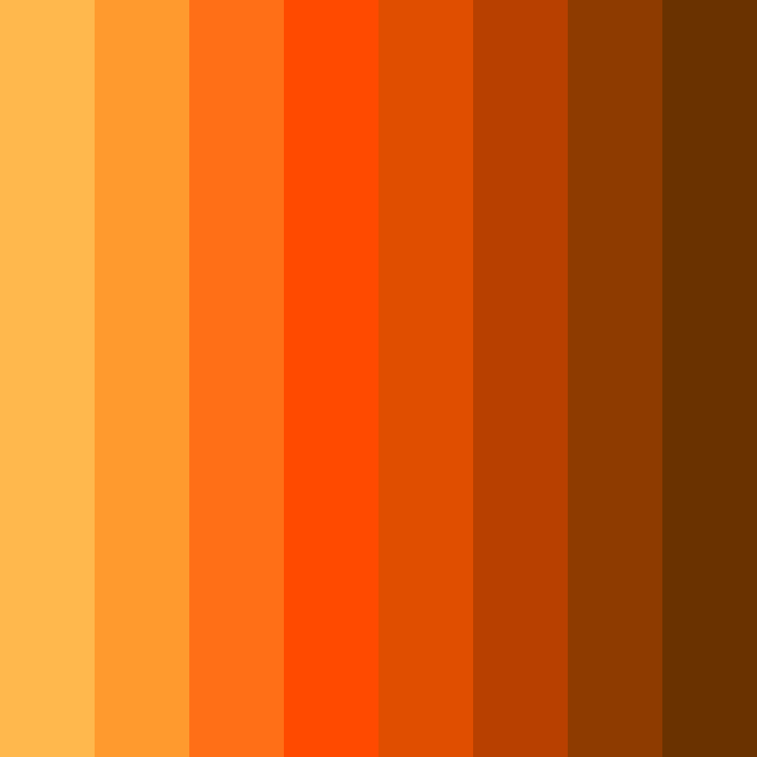 Download dark orange color palette PNG image (square)