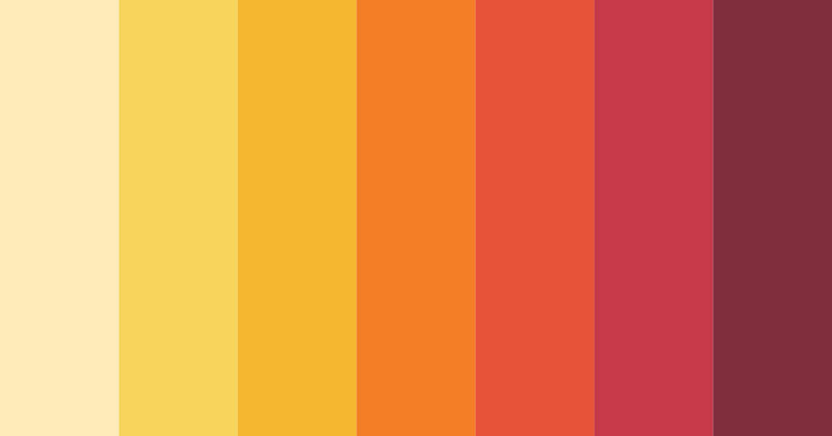 Download sunshine serenade color palette PNG image (landscape)