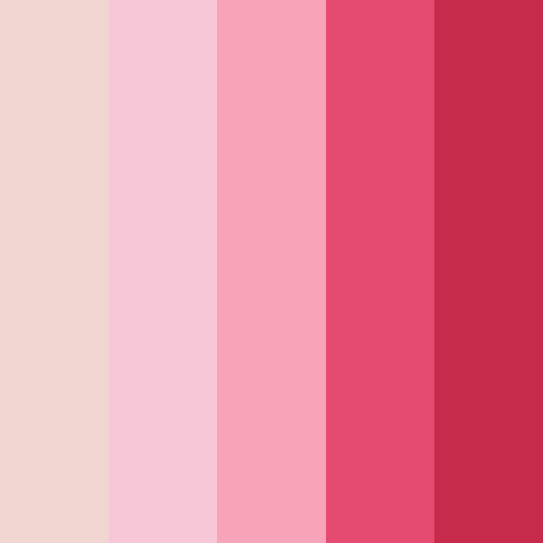 Download pink sunshine color palette PNG image (square)